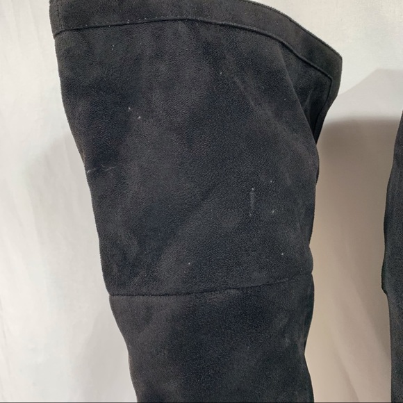 So Me Women’s Size 7 Vegan Suede Over The Knee Heeled Boots - Picture 12 of 15